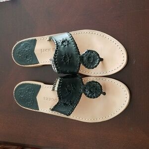 Jack Rogers black sandals